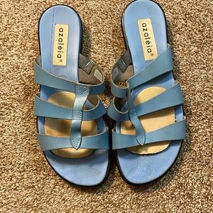 Blue Azaleia Leather Sandals 7